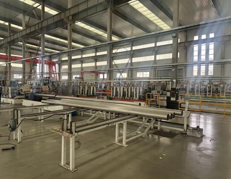 Steel pipe processing equipment and production area
